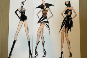 Angel’s fashion sketches