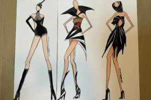 Angels fashion sketches